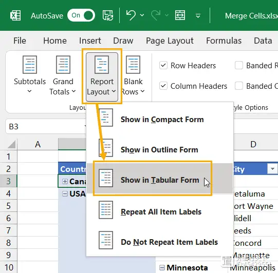 多个方法多个出路！Microsoft Excel中合并单元格的8种方法 办公技巧 第8张