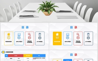 简约全面销售部年终工作总结销售工作总结PPT模板