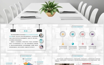 精美微粒体PPT图表素材模板年终工作总结商务汇报立体数据分析图